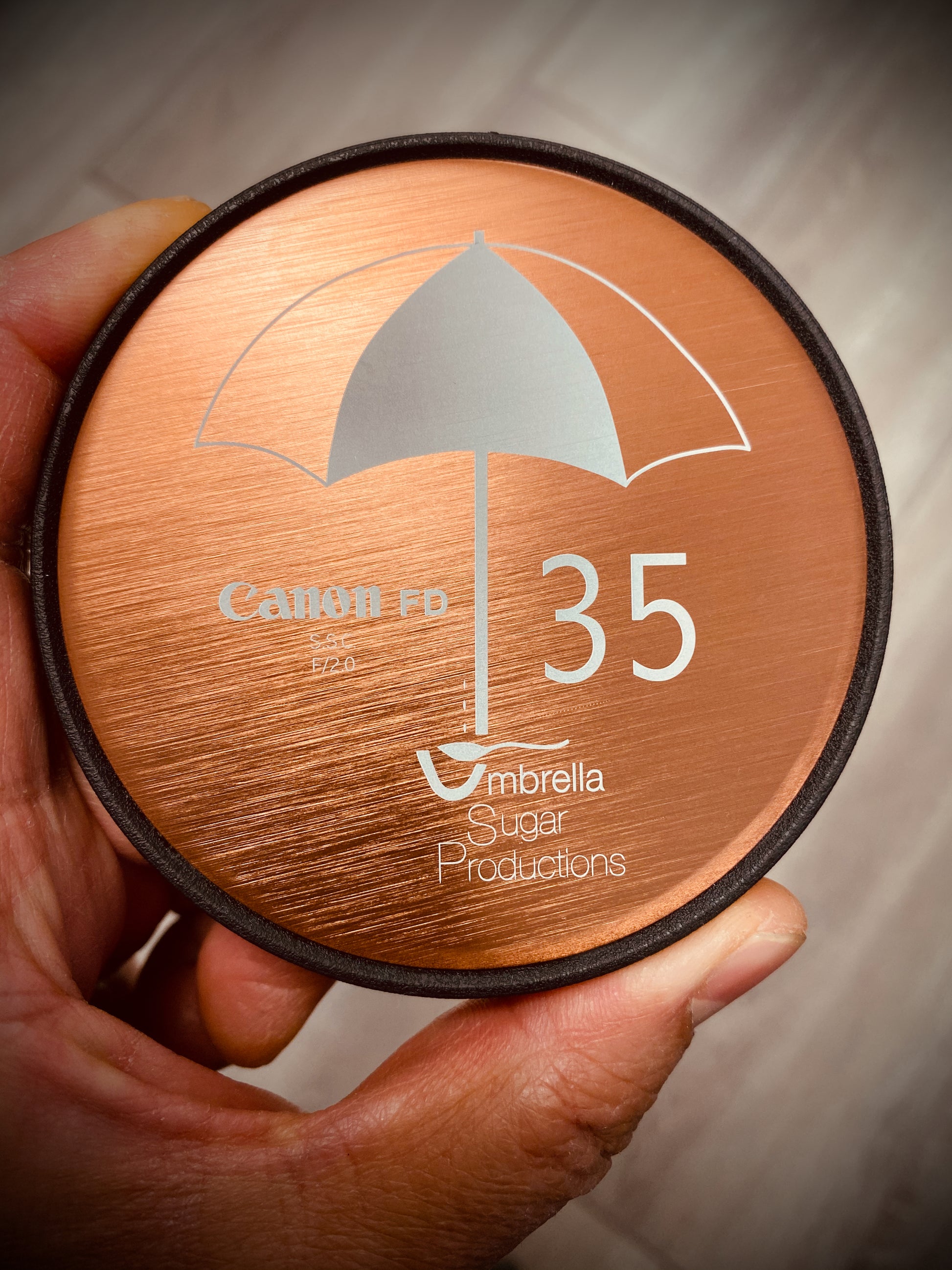 LASER ENGRAVED 80mm O.D. CUSTOM LENS CAP image 4